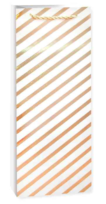 Пакет под бутылку 11х38см Золотой узор Дизайн №2