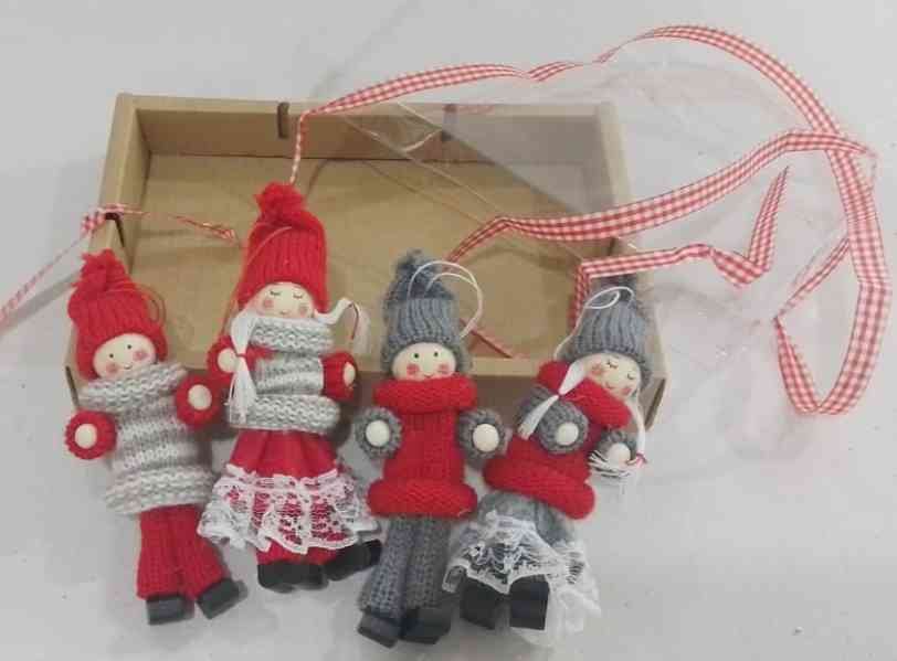 Сувенирный набор подвесок Человечки 12см (уп4)АА