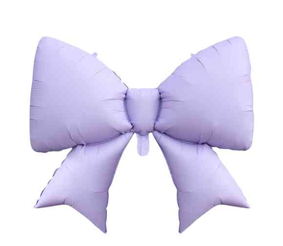 Шар фольга фигура Бант Лиловый 39" 98смАА (упак)