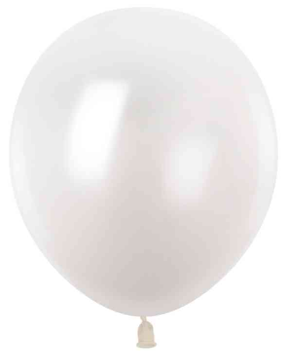 Шар латекс без рисунка 12" 512 металлик Белый (100шт)