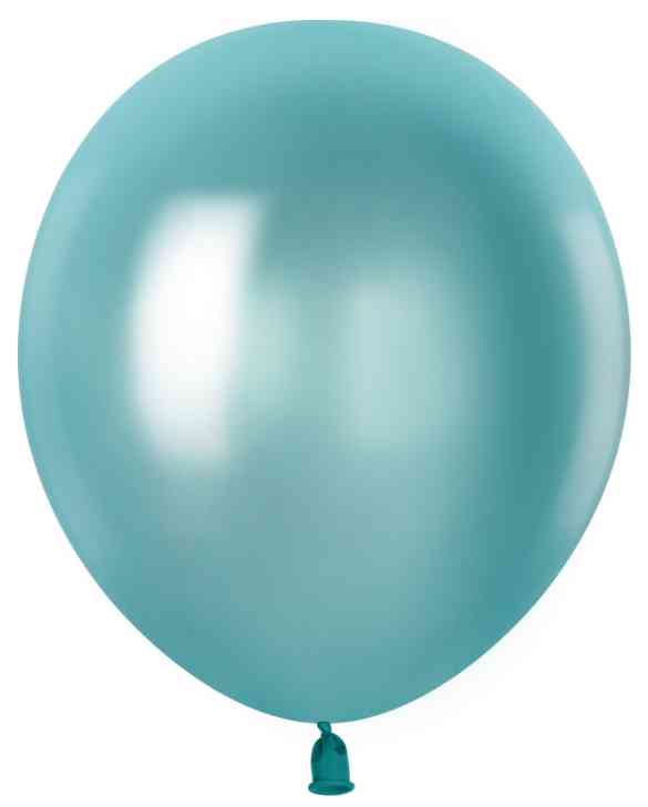Шар латекс без рисунка 12" 512 металлик Карибский голубой (100шт)