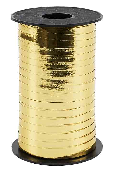 Лента бобина Светлое золото Металлик 250м