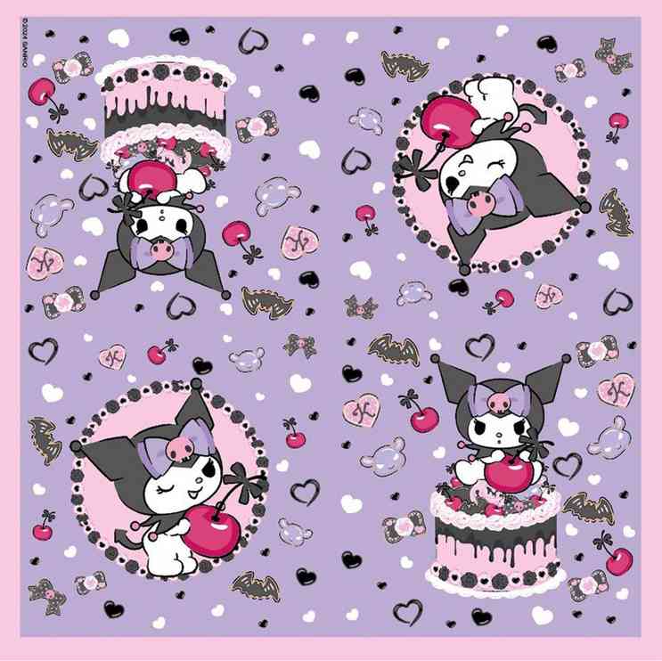 Салфетки бумажные 33х33см Kuromi (20шт) 314546 311096 НД Плэй