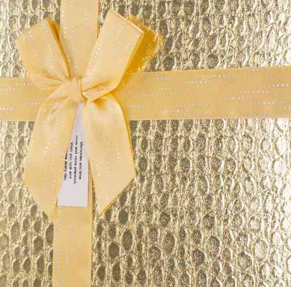 Коробка Прямоугольник 29х21х9см Шикарный подарок Золото Металлик ДБ