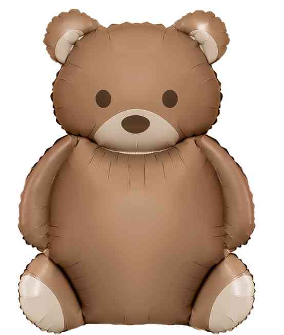 Шар фольга фигура Мишка Милый Сатин 35" 89смFL (упак) (медведь)