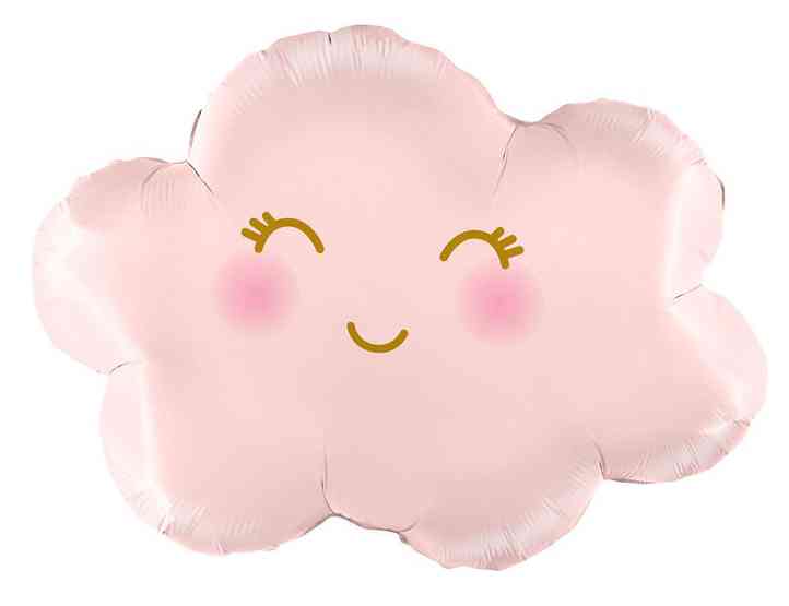 Шар фольга фигура Облако Розовый 28" 71смFL (упак)