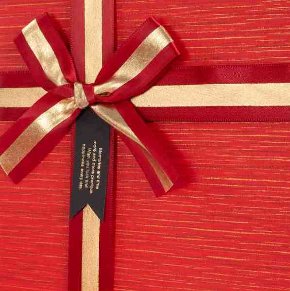 Коробка квадрат 15х15х7см Элегант Красный