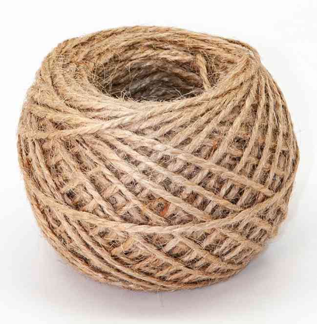 Шпагат джутовый ЭКО 50м 1200 текс Бурый HRD050T60