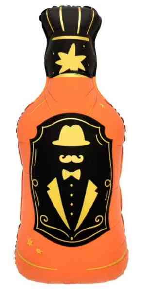 Шар фольга фигура Бутылка Виски 34" 86смFL