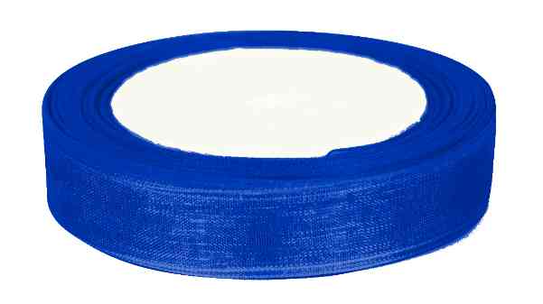 Лента органза 2,5х22,85см Королевский синий