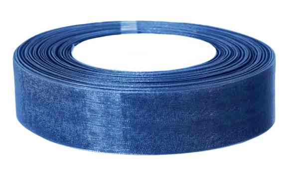 Лента органза 2,5х22,85см Синий