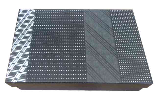 Коробка прямоугольник 27х20х8см Черный