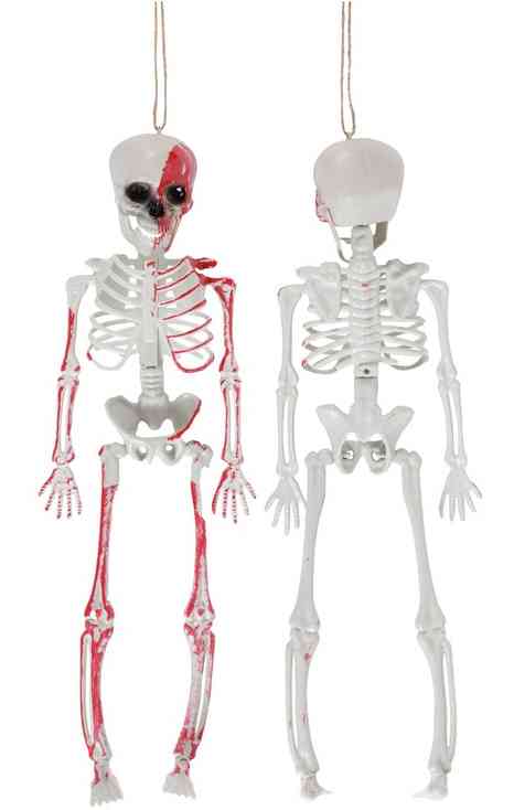 Декоративное украшение Скелет кровавый подвесной 39см ЕУТ