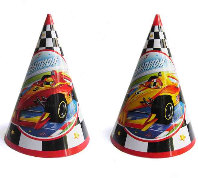 Колпак бумажный Тачки Чемпион (уп6) ВС