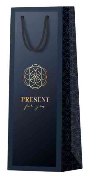 Пакет под бутылку 12*36 см Wine time