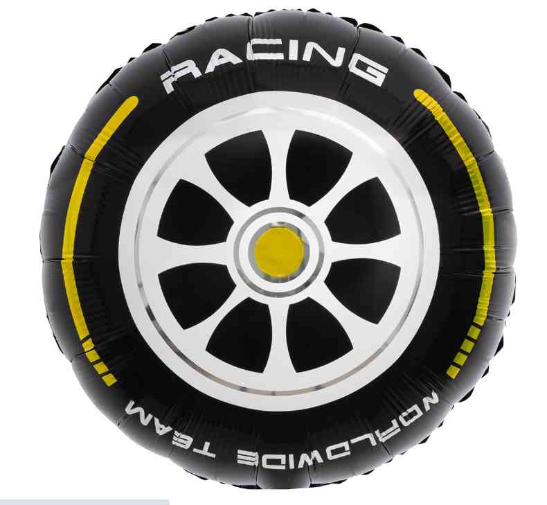 Шар фольга с рисунком 18"FL круг Гоночное колесо