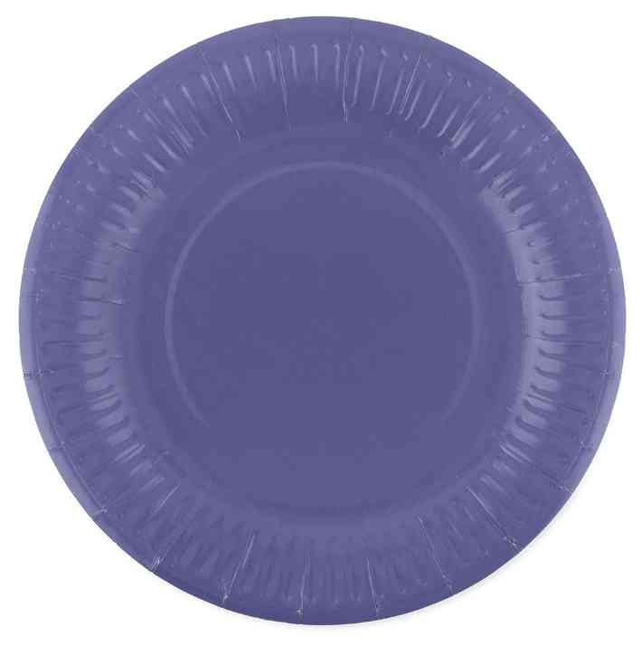 Тарелки бумажные 180см Мастхэв Синий (уп6) ДБ