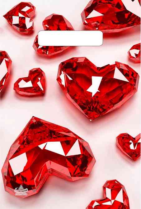 Пакет пэ с вырубной ручкой 20х30см Алые сердца