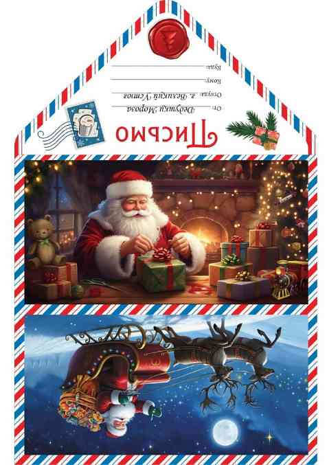 НГ Письмо от Деда Мороза (10шт)