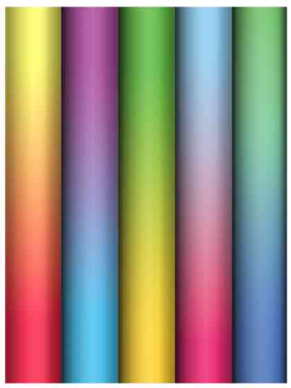 Бумага лист 70х100см Bright gradient ассорти 5 дизайнов MESHU