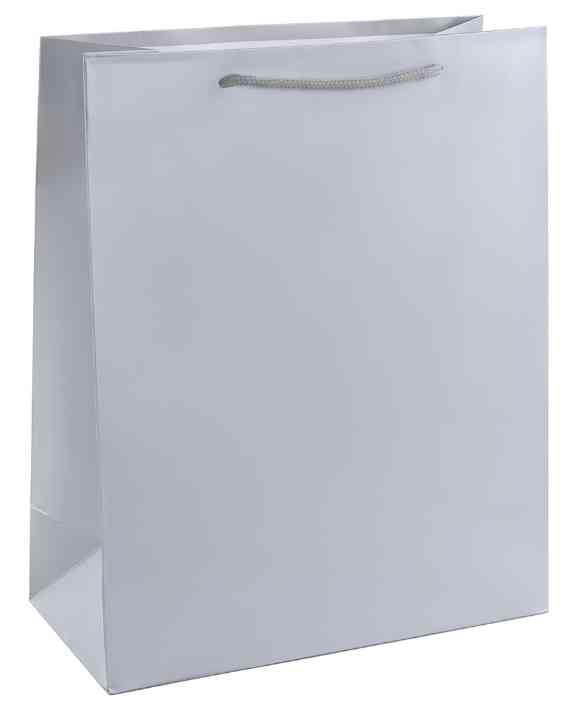 Пакет бумажный XL 31х41см Классика Серебро