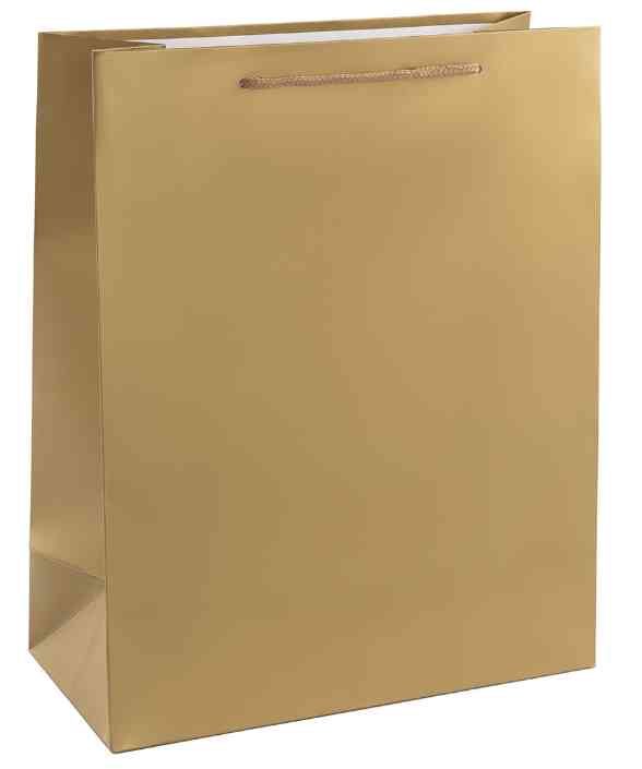 Пакет бумажный M 18х23см Классика Золото