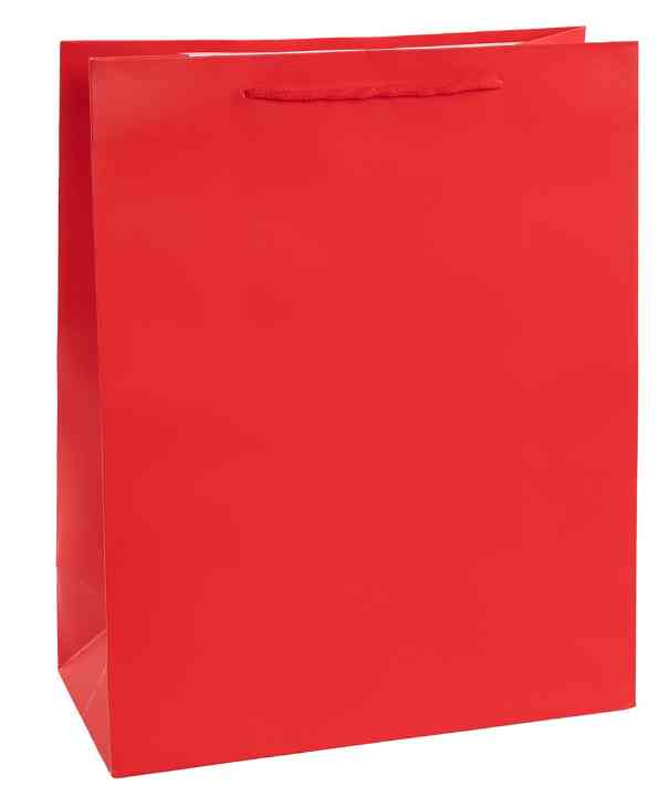 Пакет бумажный M 18х23см Классика Красный