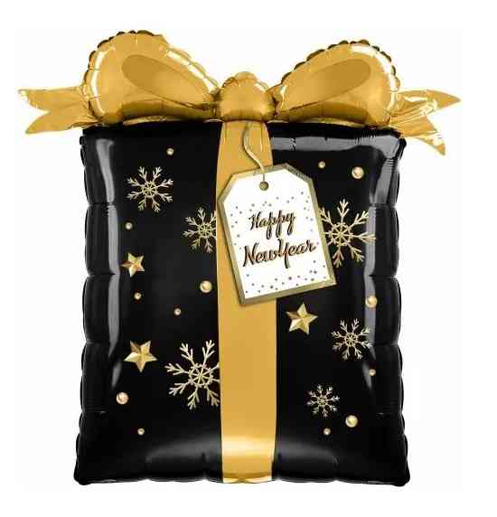 НГ Шар фольга фигура Подарок на Новый Год 27" 69смFL (упак)