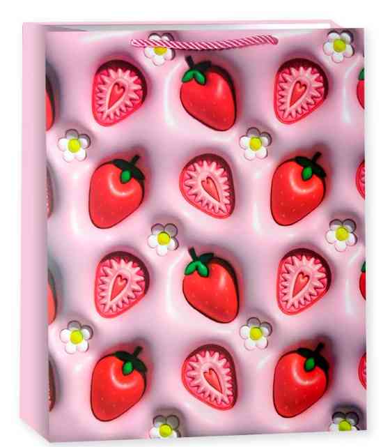 Пакет бумажный XL 31х41см Фрукты Ягодки Дизайн №1