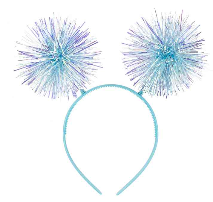 Ободок Пушистые шарики Голубой ВВ