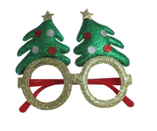 НГ Очки Елочки ЗеленыйЗолото ВВ