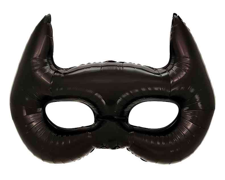 Шар фольга фигура Маска Черный 42" 107смFL
