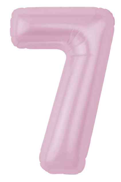 Шар фольга Цифра 40" AG Slim Зефирный "7" (упак)