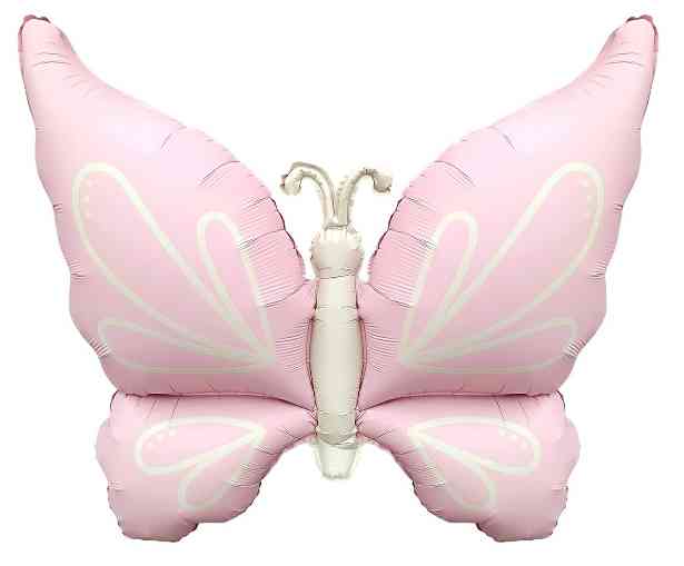Шар фольга фигура Нежная бабочка Розовый Сатин 37" 94см FL