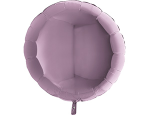 Шар фольга без рисунка 36" круг металлик Сиреневый Lilac GR