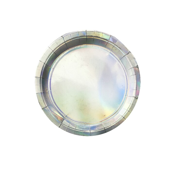 Тарелки бумажные 180 мм, 6 шт., лазерные Космос