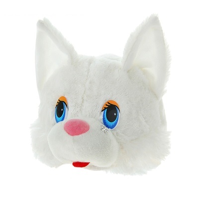 Шапка детская мех Кошка белая