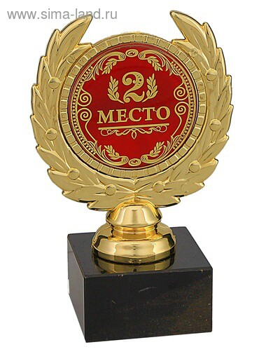 Кубок 13см 2 место камень