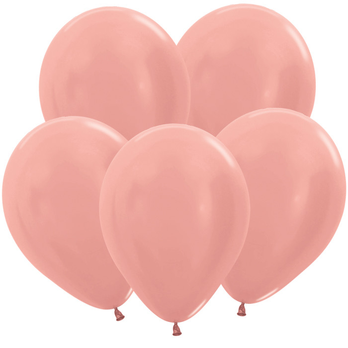 Шар латекс 5''/Sp металлик 568 Розовое золото Rose Gold 100шт