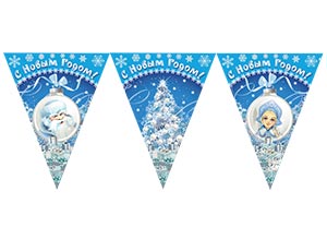 Гирлянда вымпел 360см Зимняя Сказка