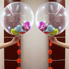 Шар Сфера 3D Bubble Бабблс 18" прозрачный Clear кристалл 46см (синяя упаковка)  