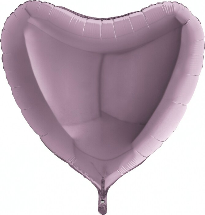 Шар фольга без рисунка 36"GR сердце металлик Сиреневое Lilac