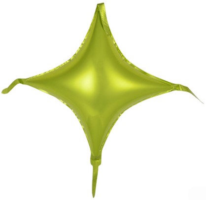 Шар фольга Звезда с хвостиками Лайм 18'' FL