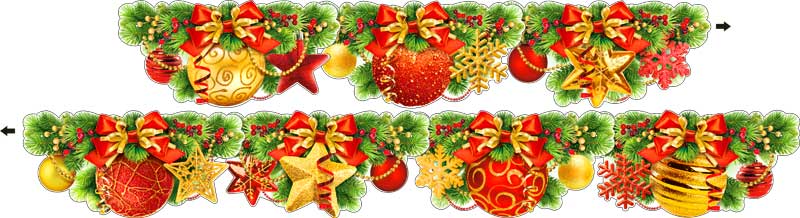 Гирлянда плакат Новогодняя