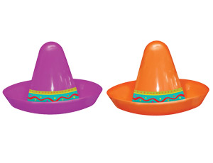 Шляпа пластик Сомбреро мини пластик 6см