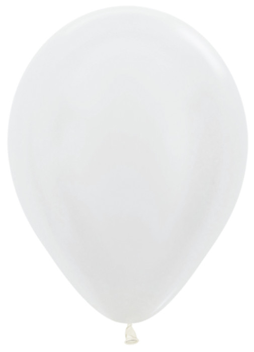 Шар латекс 10"/Sp перламутр 405 Белый White (100шт)