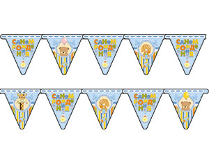 Гирлянда вымпел С Днем Рождения 210см 