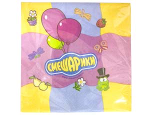Салфетки 33см Смешарики (уп16)