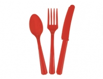 Столовые приборы 24 шт., пластик Orange Peel