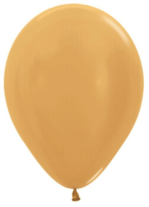 Шар латекс 5''/Sp металлик 570 Золото Gold R 100шт